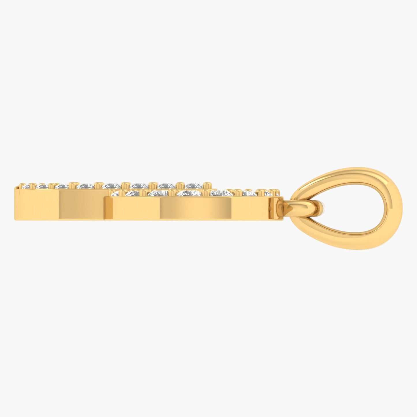 P Alphabet Diamond Pendant