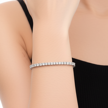 Tennis Shaped Diamond Bracelet