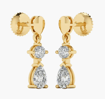 Radiant Trail Diamond Earrings