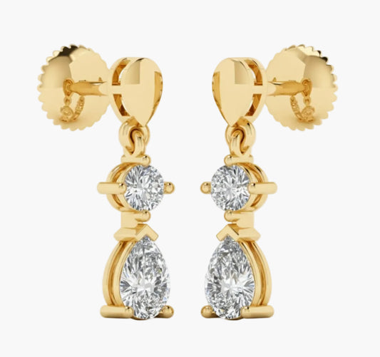 Radiant Trail Diamond Earrings