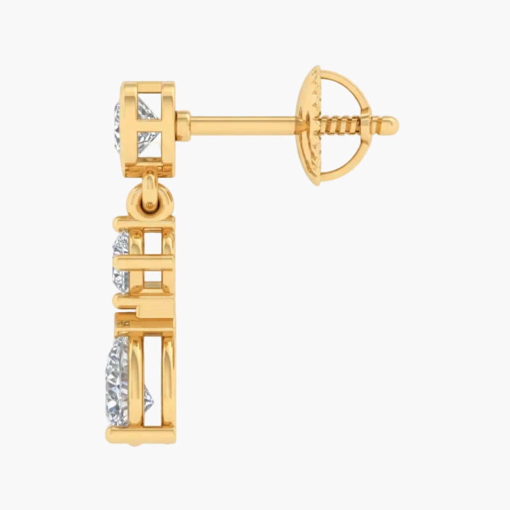 Radiant Trail Diamond Earrings