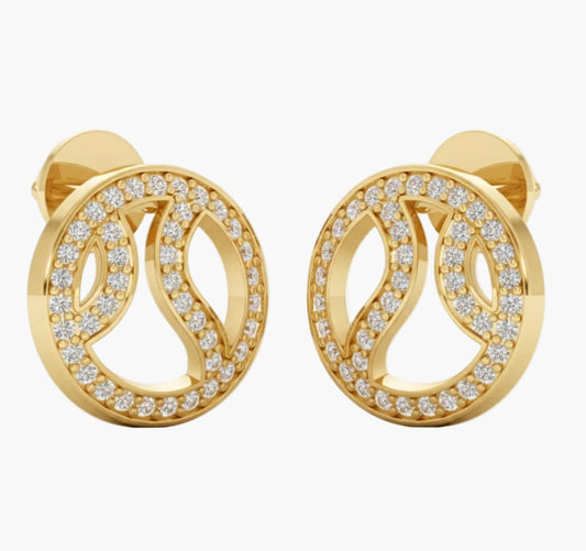 Orbit & Axis Diamond Earrings