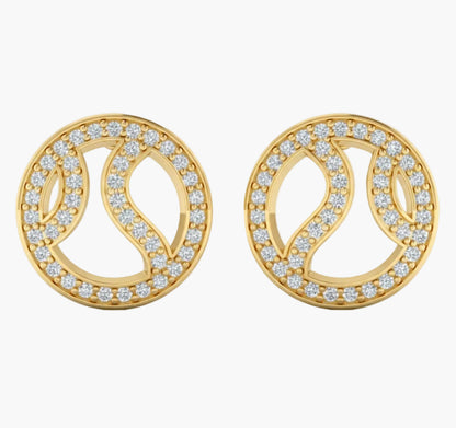 Orbit & Axis Diamond Earrings