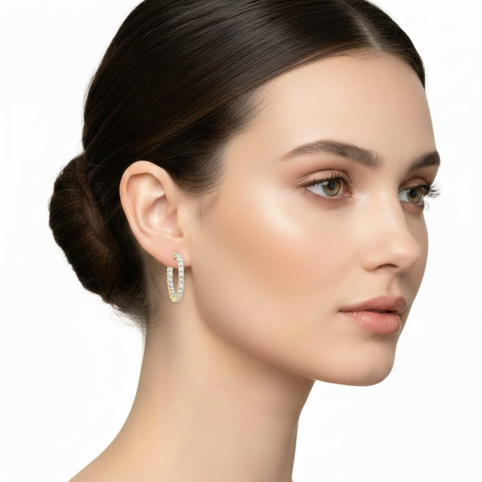 Ariselle Loop Diamond Earrings