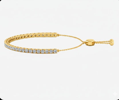 Adjustable Tennis Diamond Bracelet
