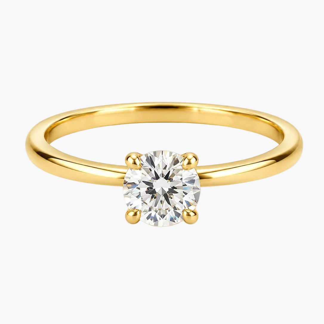 Luxurious High-Polish Diamond Ring