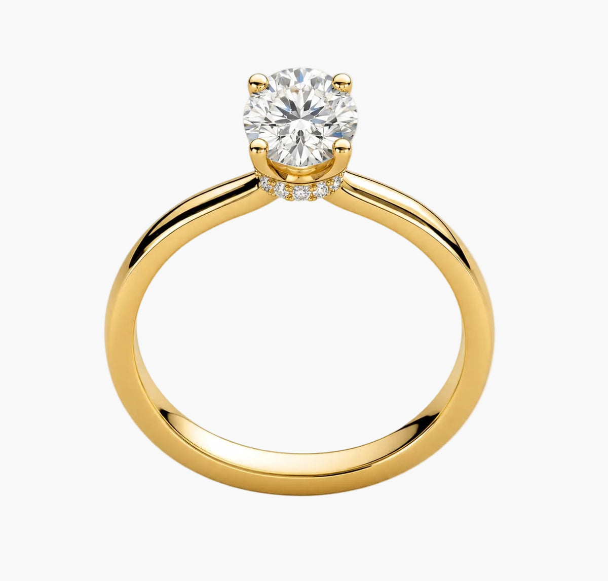 Luxurious High-Polish Diamond Ring