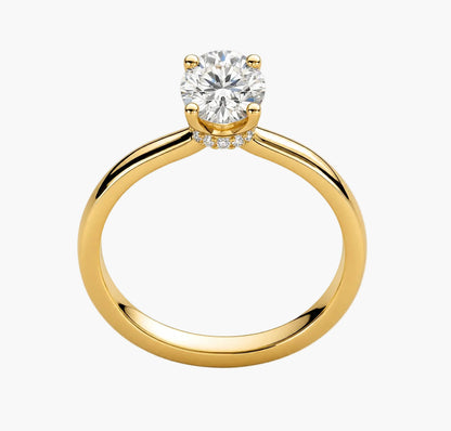 Luxurious High-Polish Diamond Ring