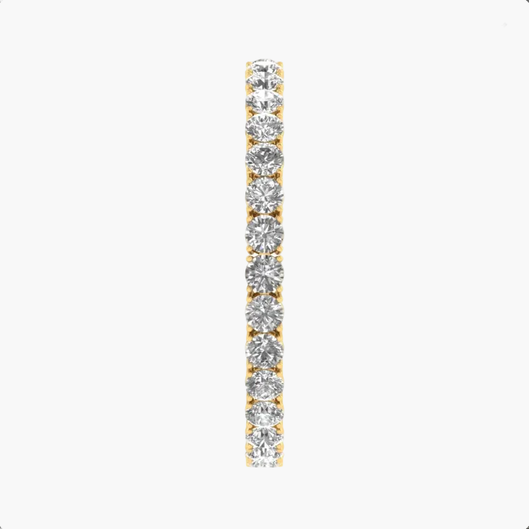 Diamond eternity band on a white background with 'Garden Lane' branding.