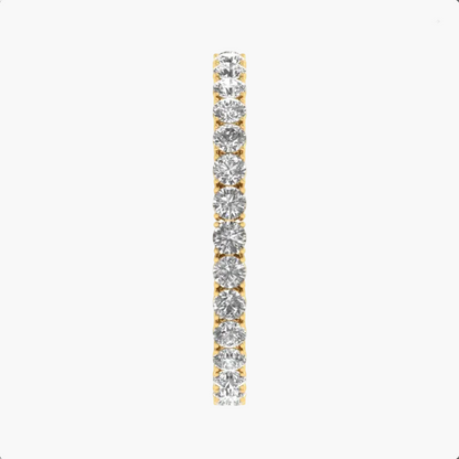 Diamond eternity band on a white background with 'Garden Lane' branding.