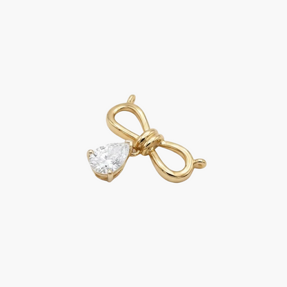 Bow-Motif Pear-Cut DropDiamond Mangalsutra