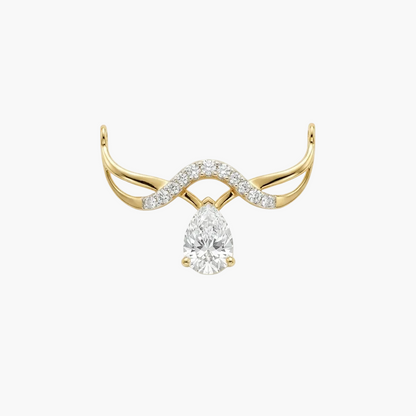 Elegant Cascading Teardrop and Pave Diamond Mangalsutra