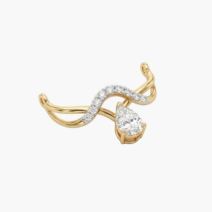 Elegant Cascading Teardrop and Pave Diamond Mangalsutra