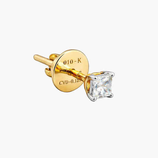 Princess Screw-Back Diamond Nosepin