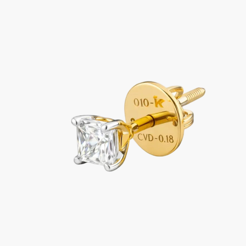 Princess Screw-Back Diamond Nosepin