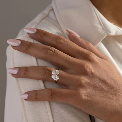Toi-et-Moi Generous Diamond Ring