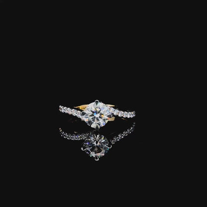 Infinity Criss-Cross Diamond Ring