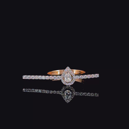 Tear of Light Diamond Ring