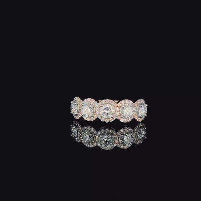 Tapered Baguette Accent Diamond Ring