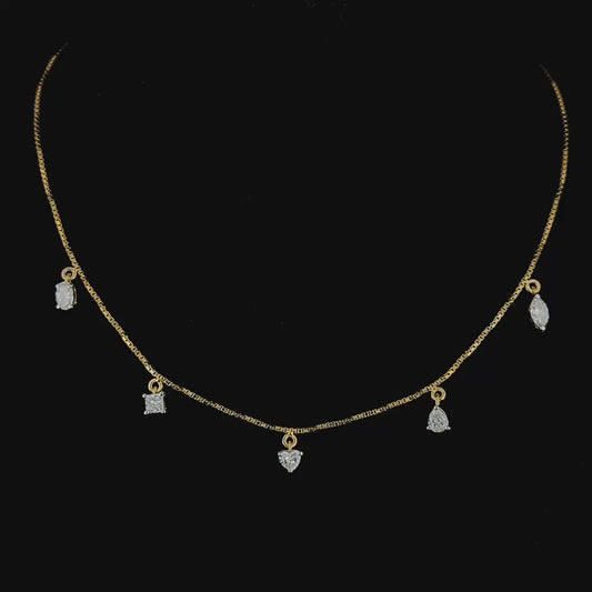 Multi Point Diamond Necklace