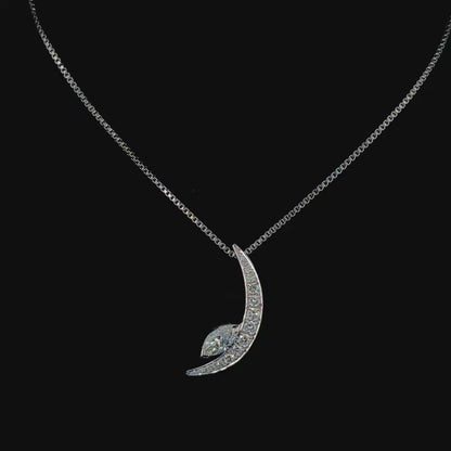 Arclight Artistry Diamond Pendant With Chain
