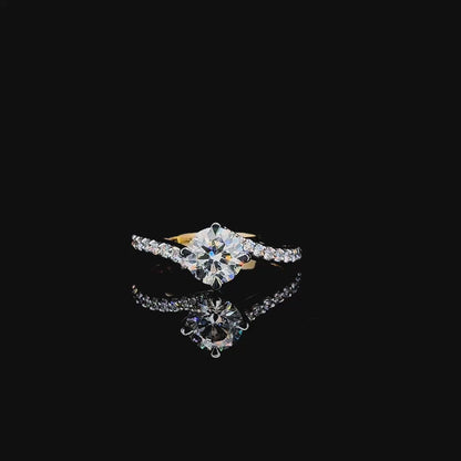 Twist Core Diamond Ring