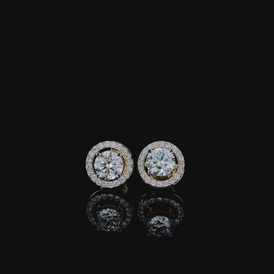 Studded Halo Earrings