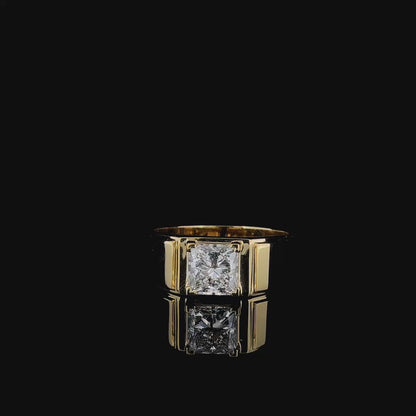 Square Princess Cut Diamond Ring