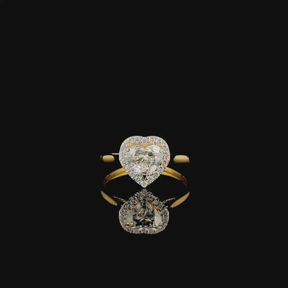 Heart Diamond Engagement Ring