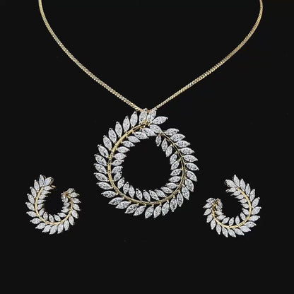 Flareedge Diamond Pendant With Chain